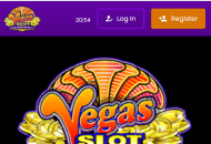 vegas slot casino homepage mobile view