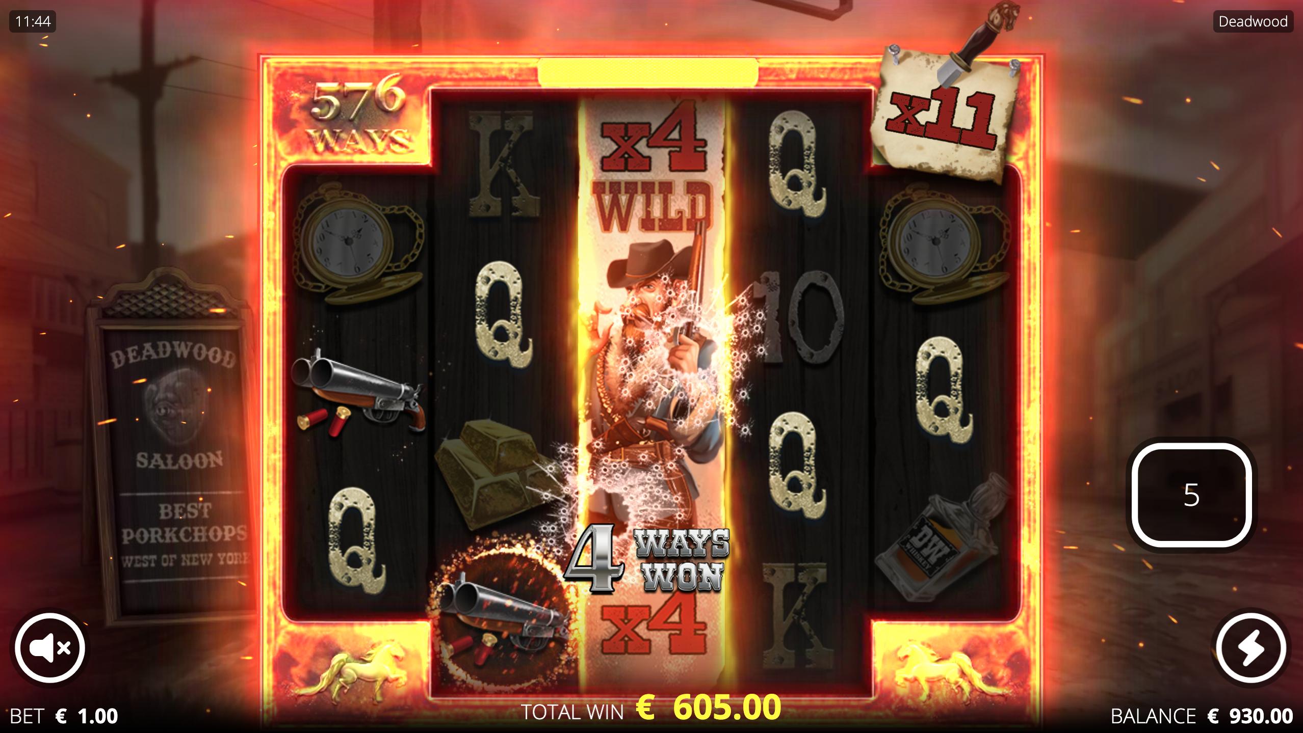 xNudge Wild deadwood slot