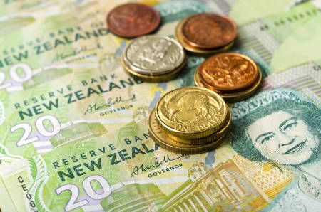 image of new zealand currency and coins