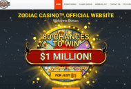 zodiac homepage welcome bonus desktop view 